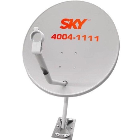 Antena Sky + Lnb Digital Parabolica Chapa 60cm Ku Universal